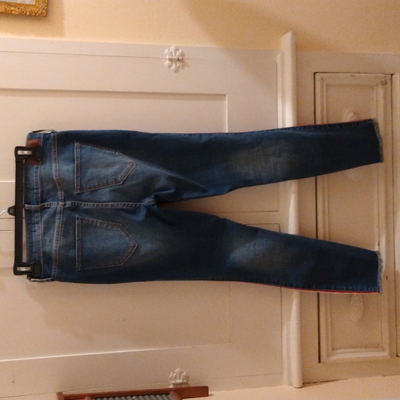 Hollister high rise crop super skinny jeans Sz 5 - Picture 4 of 8